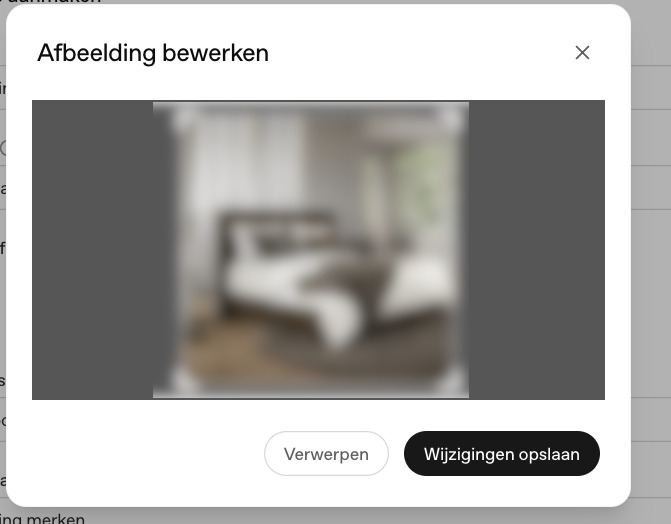 Vierkante uitsnede van een advertentieafbeelding controleren in OpenAI Ads Manager